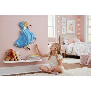 Little Bo Peep Wall Hanging Figurine Decor 16" Hand-Painted Ceramic Blue Dress W